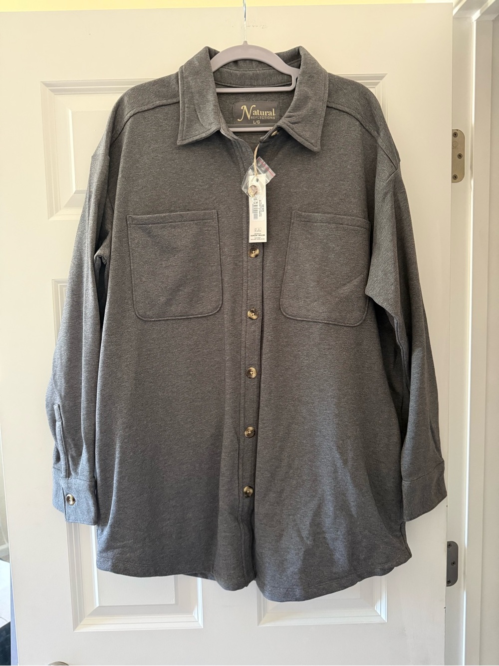 Natural Reflections Button-Up Shacket
